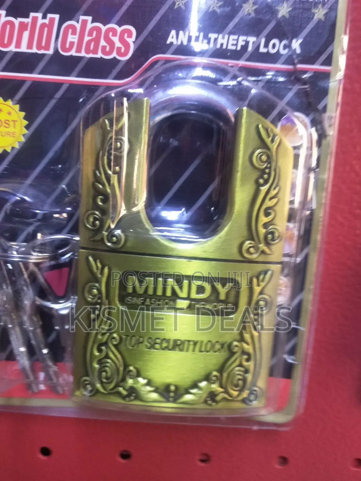 Mindy World Class Anti-Theft Security Padlock. √