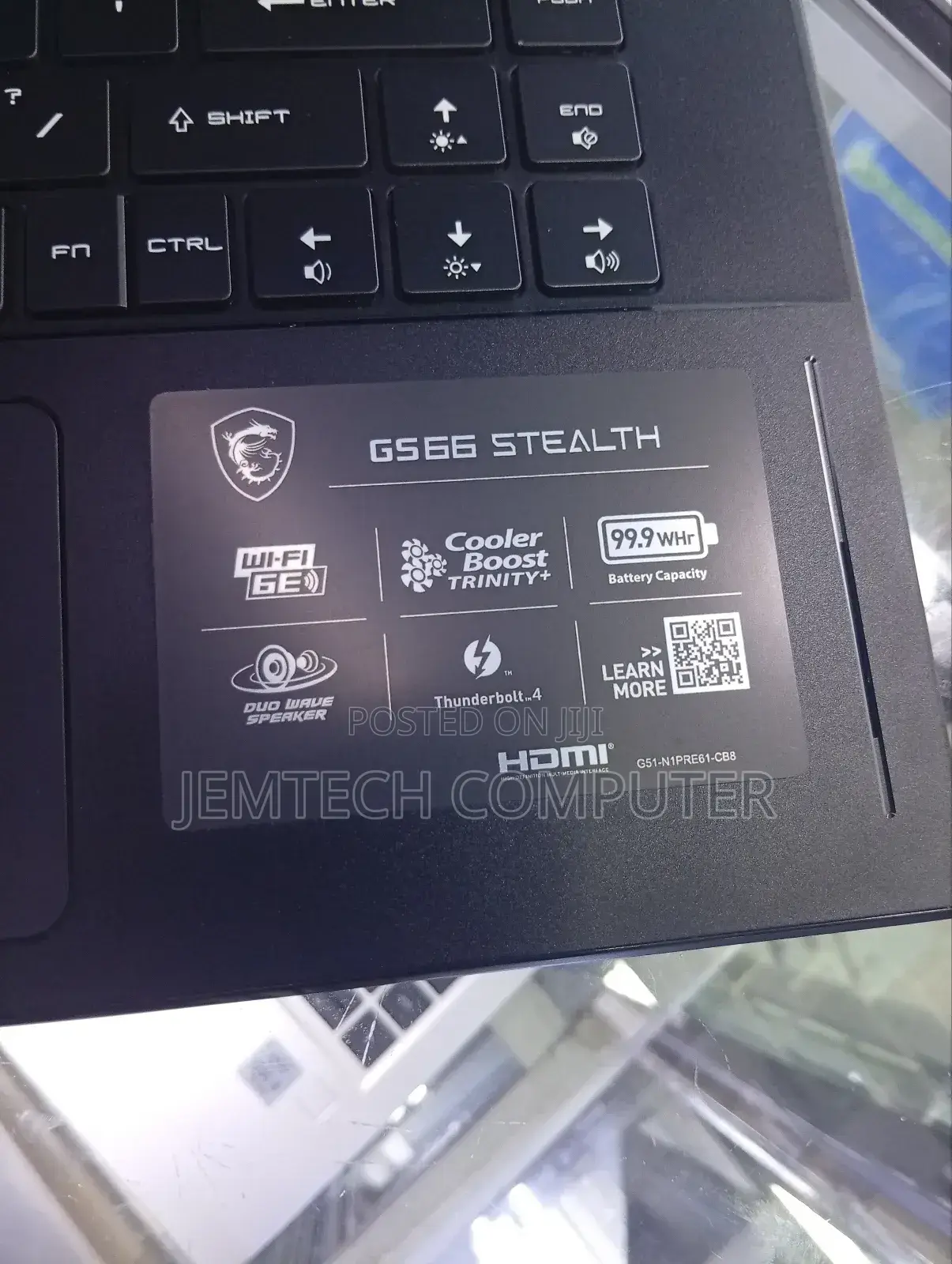 Laptop MSI GS66 Stealth 12UHS 32GB Intel Core i7 SSD 512GB