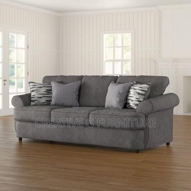 3 Seater Gray Sofa Set - main view