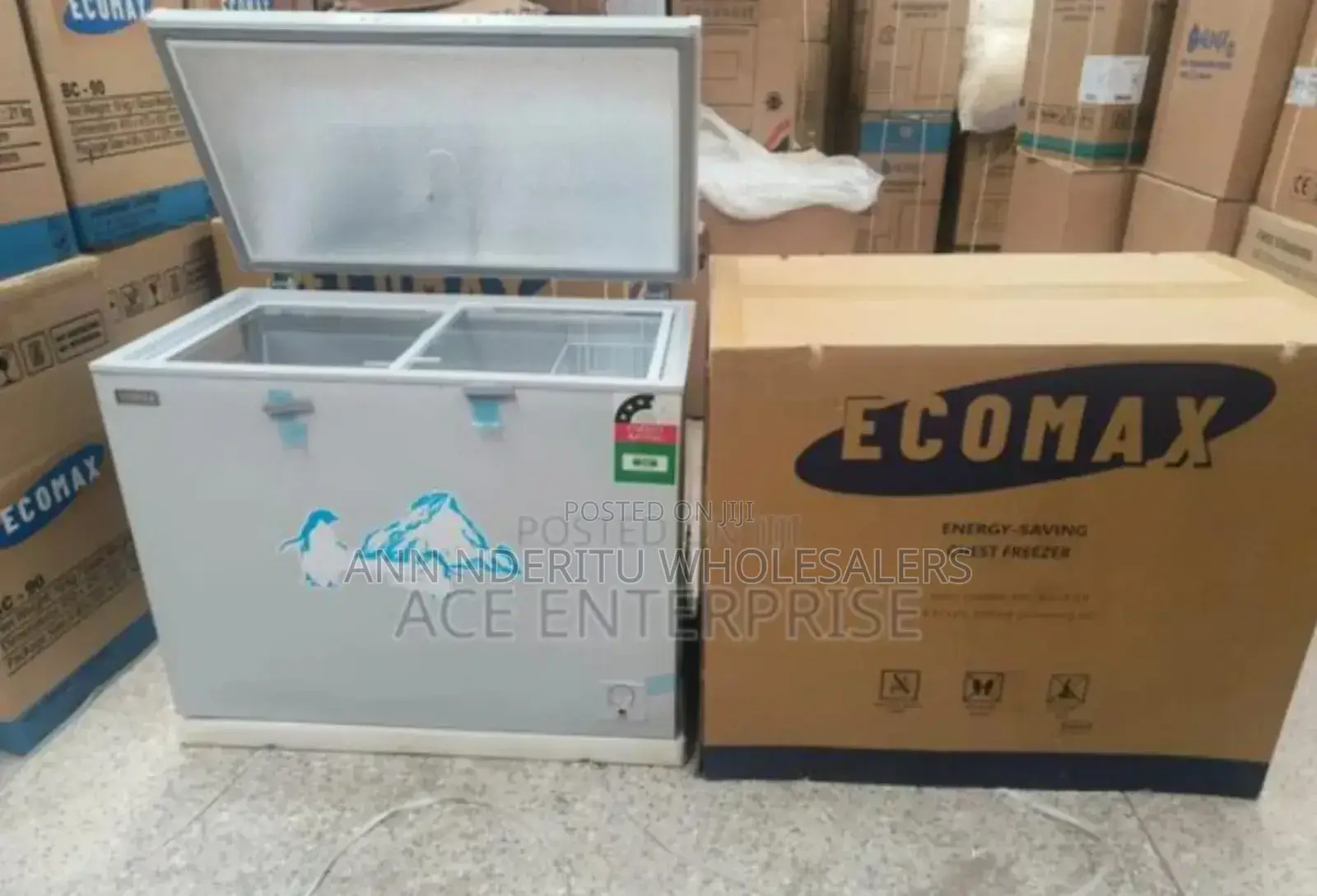 With Free Guard- Ecomax 219l Freezers. Verified Chest Freezer. New