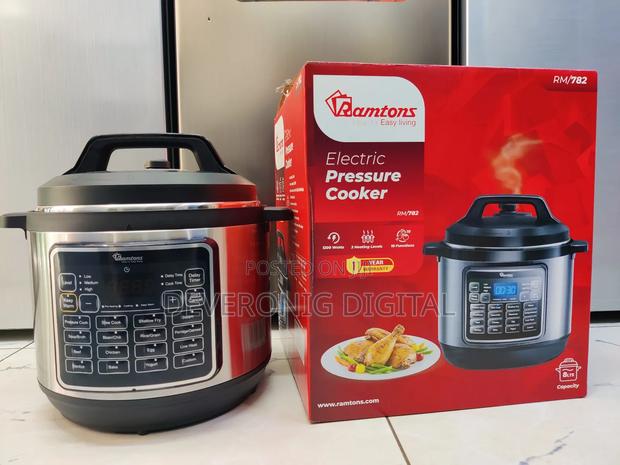 *Ramtons Electric Pressure Cooker 8litres With 18 Cooking Functios - main view