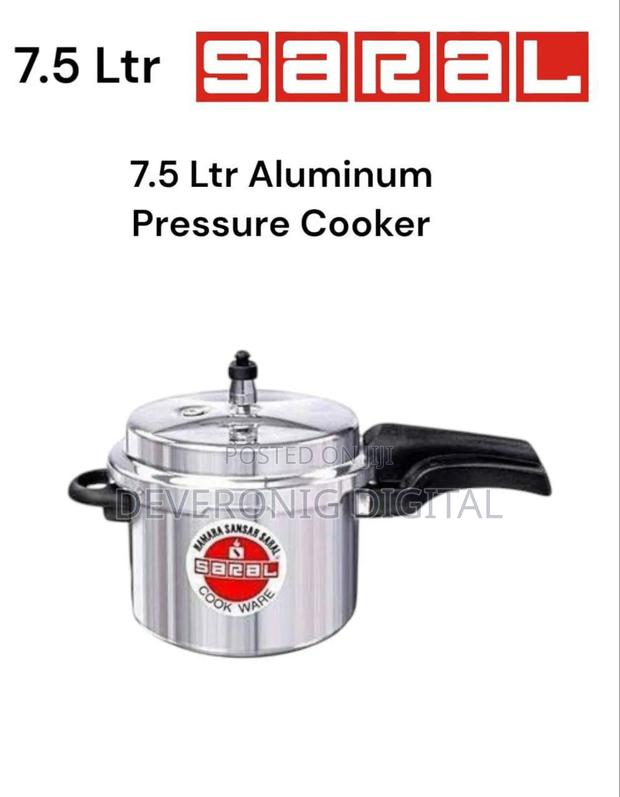 Saral 7.5 LTR Aluminum Pressure Cooker*