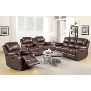 Home Sofa; Heavy-duty 5-seater Recliner Sofa With Padded Armrests
