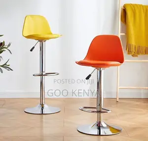 Home Bar Stool; Premium Adjustable Stool With Gas Lift Mechanism