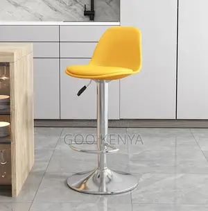 Home Bar Stool; Premium Adjustable Stool With Gas Lift Mechanism