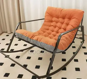 Home Chair; 2-seater Rocking Chair With Padded Seats For Home Interior