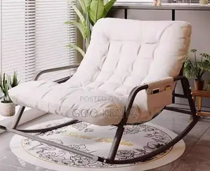 Home Chair; 2-seater Rocking Chair With Padded Seats For Home Interior