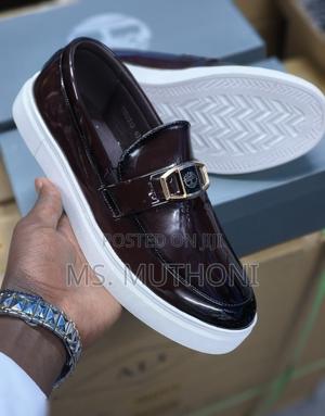 Patent Leather Timberland Loafers With a White Sole