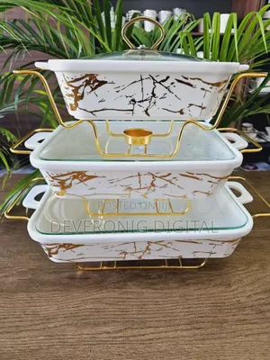 Ceramic Cheffing/Serving Dishes ,3 PCS Per Set