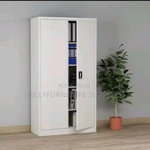 Modern Metallic Office File Cabinet
