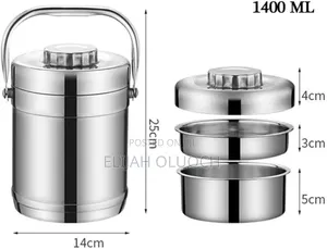 1.4l Stainless Steel 3in1 Food Flask Lunchbox