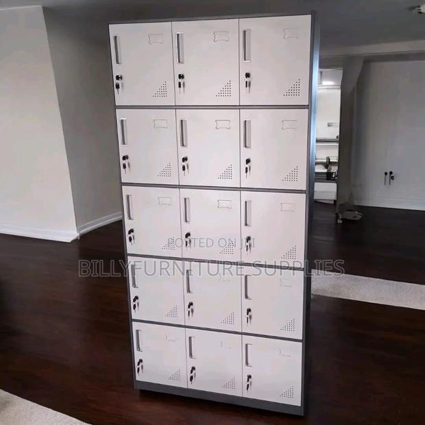9 Locker Metallic File Cabinet