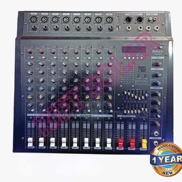 8 Channels Max Powered Mixer Usb Bluetooth Enabled 1000 Watts - main view