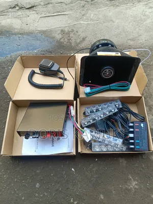 Complete Siren With Strobe Light