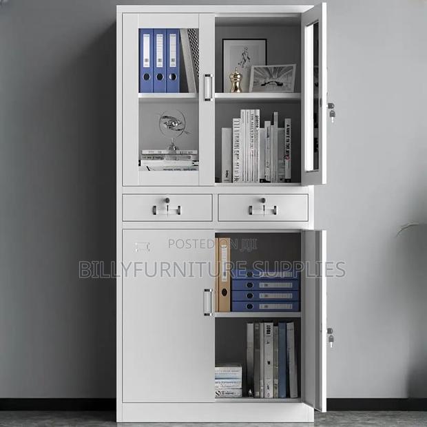 Metallic File Cabinet With Safe