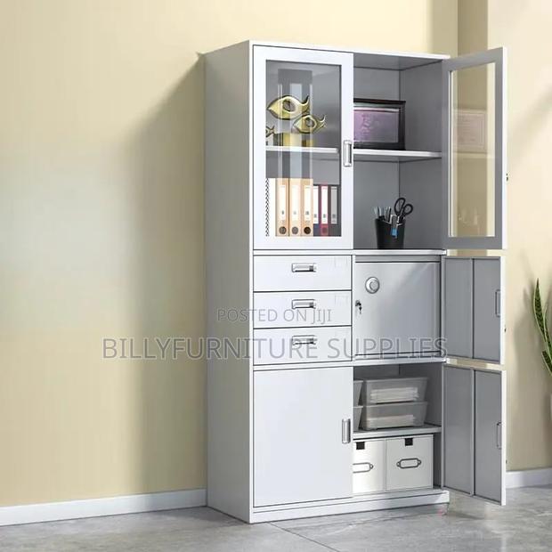 Metallic File Cabinet With Safe - thumbnail 2