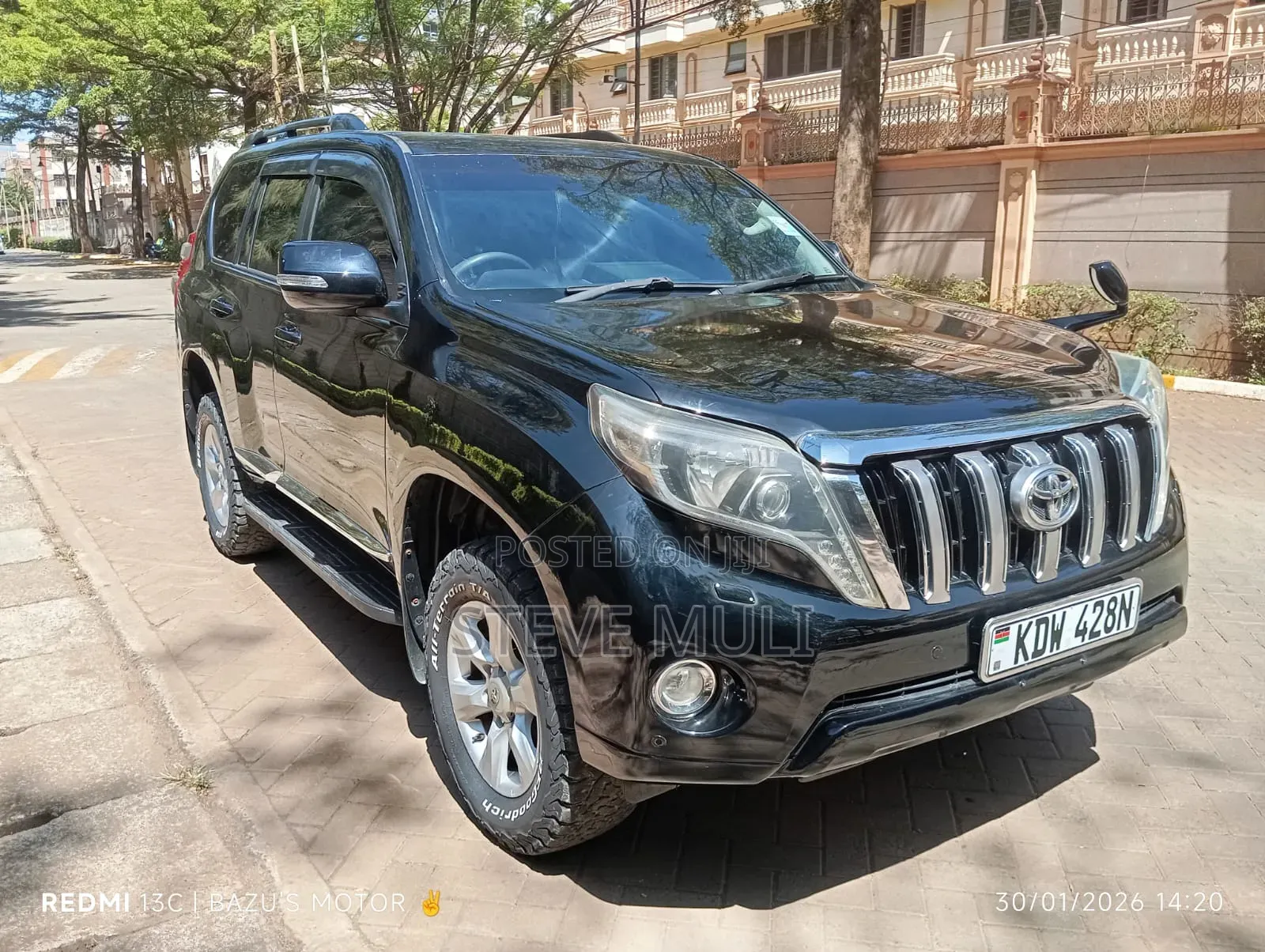 Toyota Land Cruiser Prado 2014 Matt Black