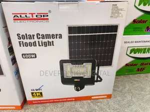 4g Solar Flood Light + 600w CCTV Camera
