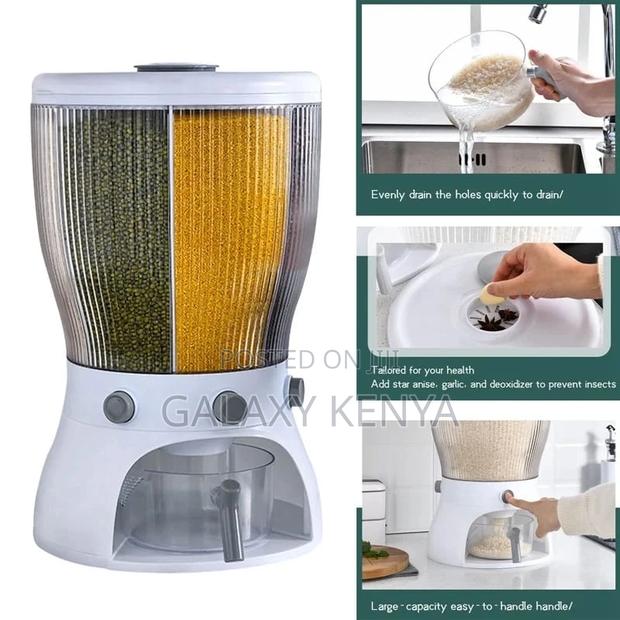 Partitioned Rotating Cereal Dispenser - thumbnail 2