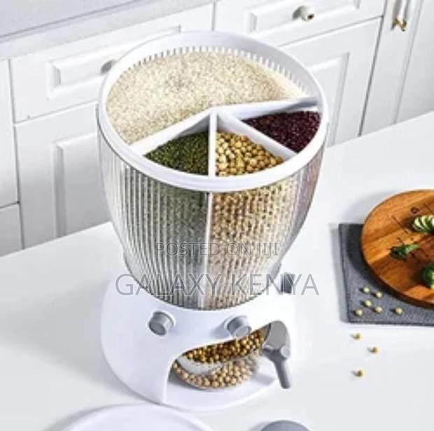 Partitioned Rotating Cereal Dispenser - thumbnail 3