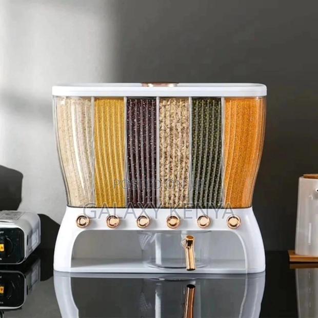 Acrylic Partitioned Rice/Cereal Dispenser - thumbnail 3