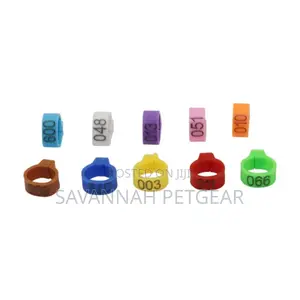 Plastic Pigeon Foot Ring Inner Diameter: 8 Mm (50 Pieces)