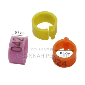 Plastic Pigeon Foot Ring Inner Diameter: 8 Mm (50 Pieces)