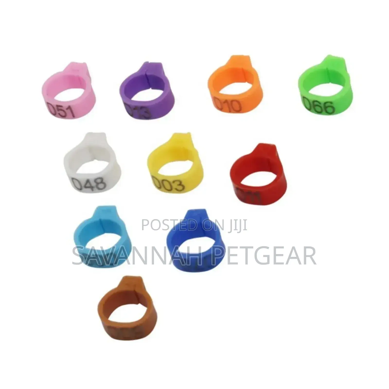 Plastic Pigeon Foot Ring Inner Diameter: 8 Mm (50 Pieces)