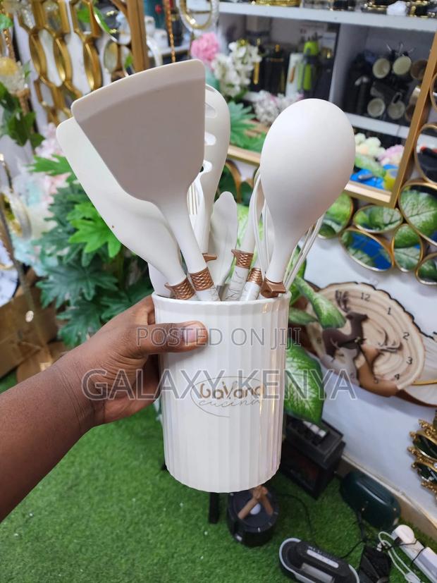 12pcs Set Silicone Non Stick Cookware Spatula Shovel Spoons - thumbnail 3
