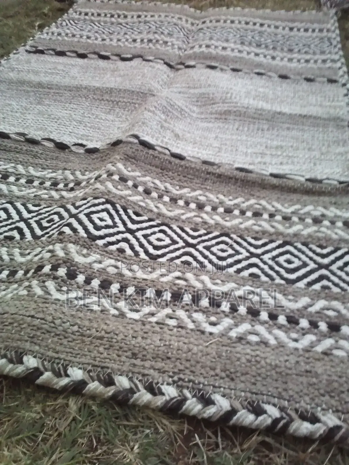 Ivory Pure Cotton Rugs 120 by 180cms