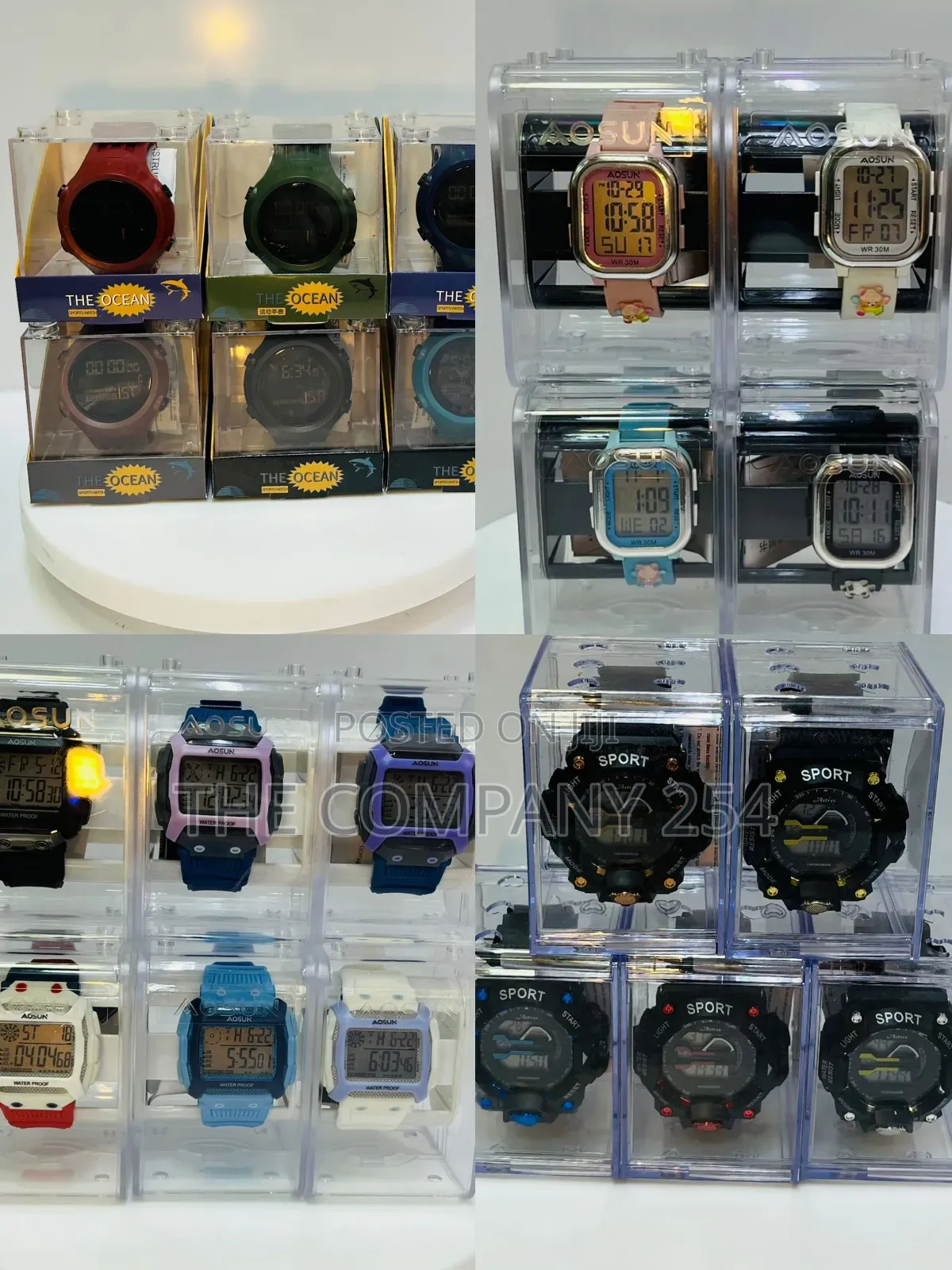 Quality Unisex Casual Sport All Age Watch With Timer Come With Acase
