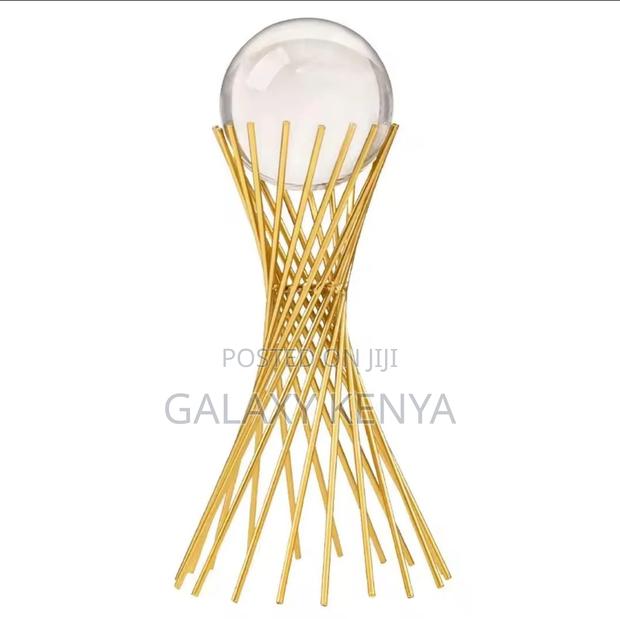 European Luxury Creative Crystal Ball With Stand Centre Piece - thumbnail 2