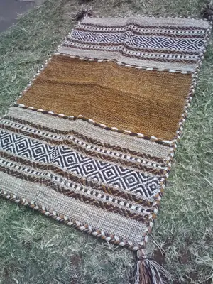 Brown Gold Pure Cotton Rugs 120cm by 180cms