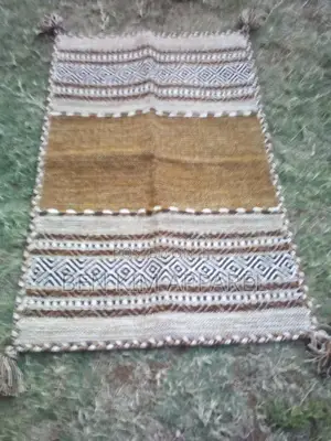 Brown Gold Pure Cotton Rugs 120cm by 180cms