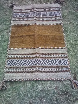 Brown Gold Pure Cotton Rugs 120cm by 180cms