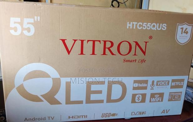 Vitron 55" Qled Smart Android Tv, Model Htc55qus* - main view