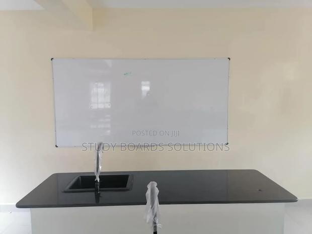 Wall Mounted Lab Installed Magnetic Whiteboard 8ftx4ft - main view