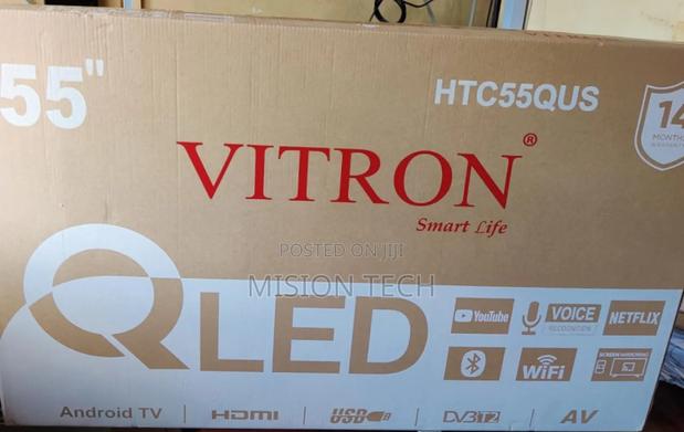 Vitron 55" Qled Smart Android Tv, Model Htc55qus* - thumbnail 2