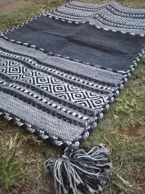 Black and Grey Pure Cotton Rugs 120cm by 180cm at 13000sh