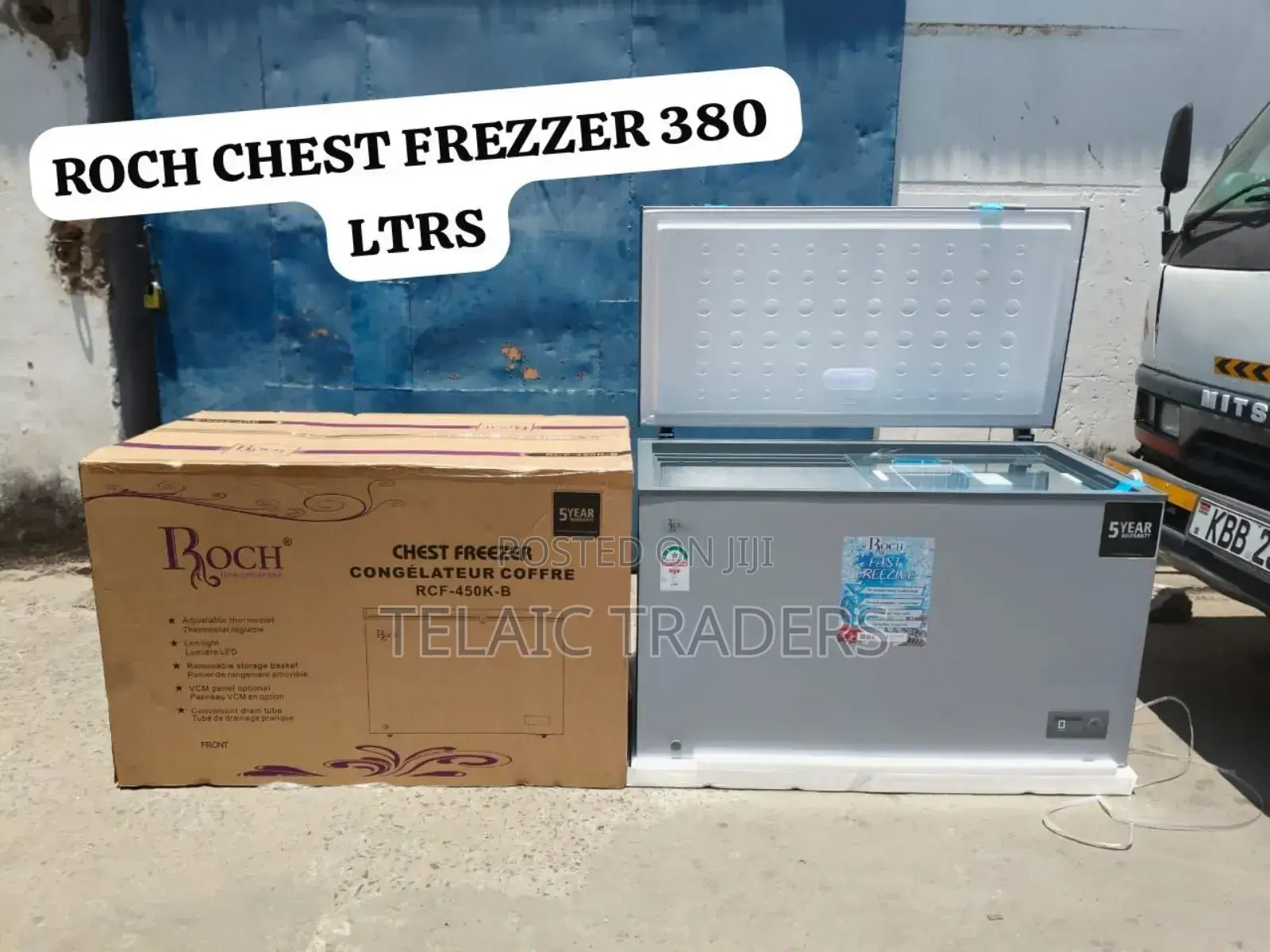 Roch Chest Freezers RCF -450-K-B(380litres)