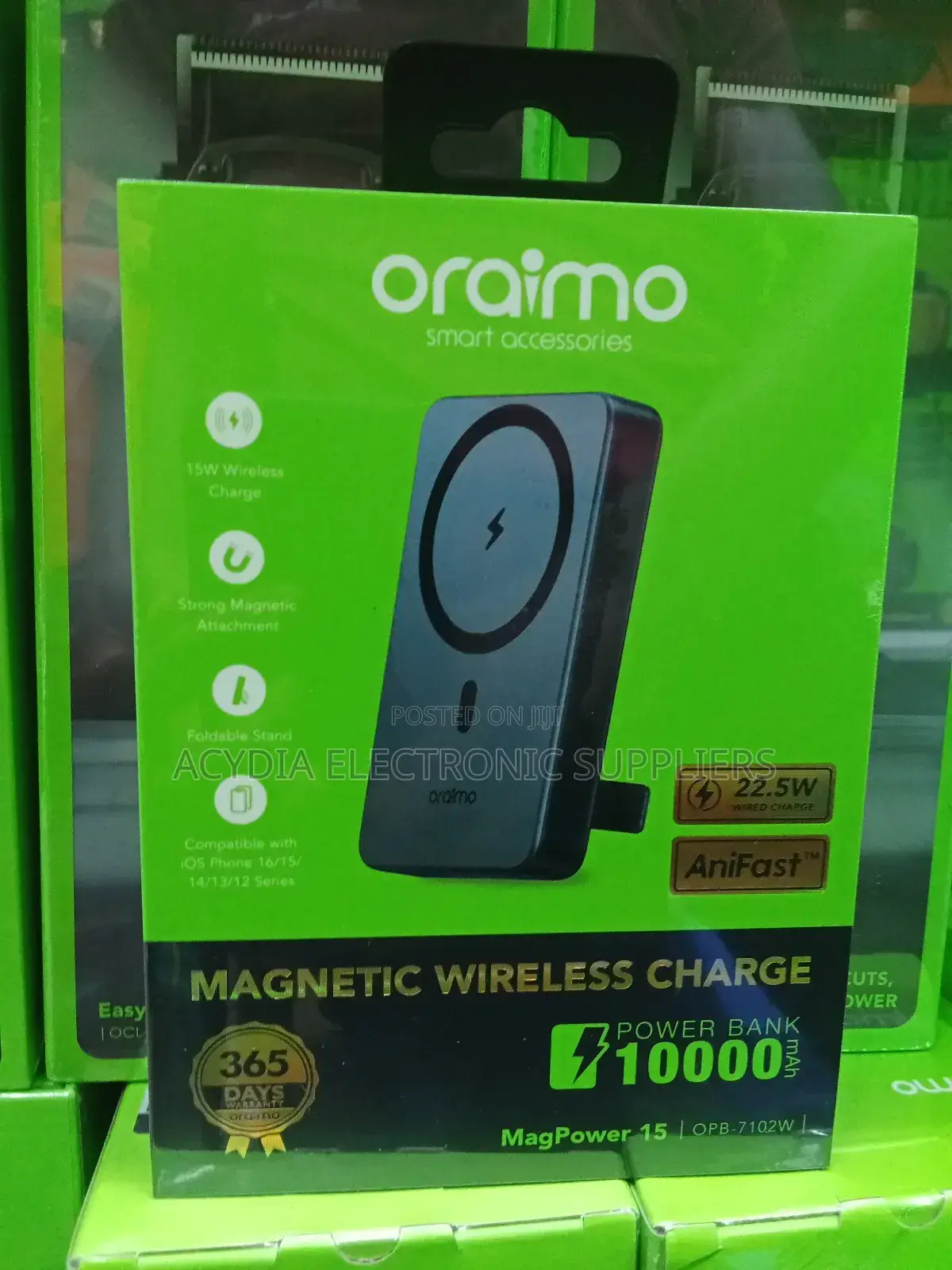 Oraimo Magpower 15 Magnetic Wireless Charging Power Bank