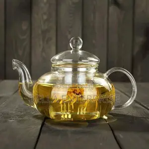 High Borosilicate Glass Tea/Coffee Pot With Stainless Steel Glass