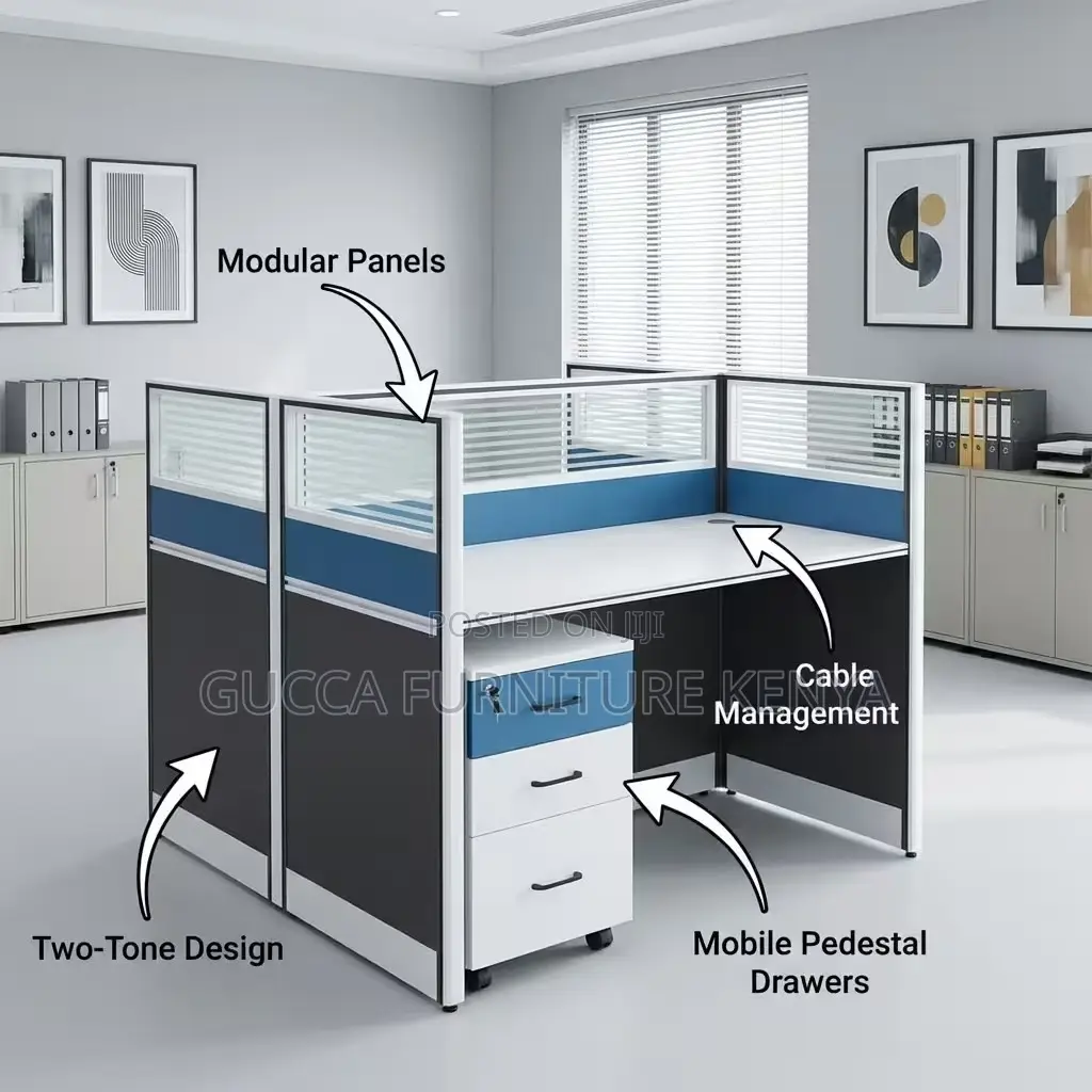 2-seater Modular Office Workstation