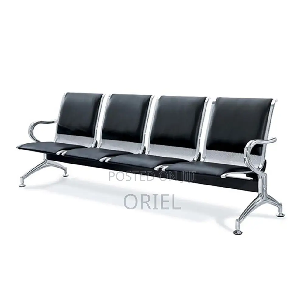 Office Bench : 4-Seater Office Waiting Padded Bench