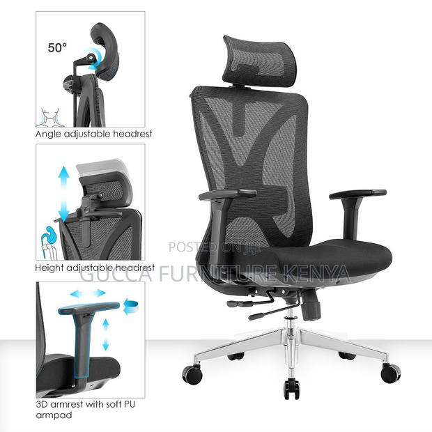 Executive High Back Mesh Executive Office Chair - thumbnail 6