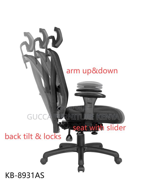 Executive High Back Mesh Executive Office Chair - thumbnail 13