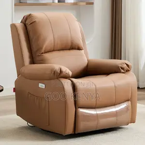 Home Sofa; Adjustable Leather Power Recliner Sofa For Relaxation