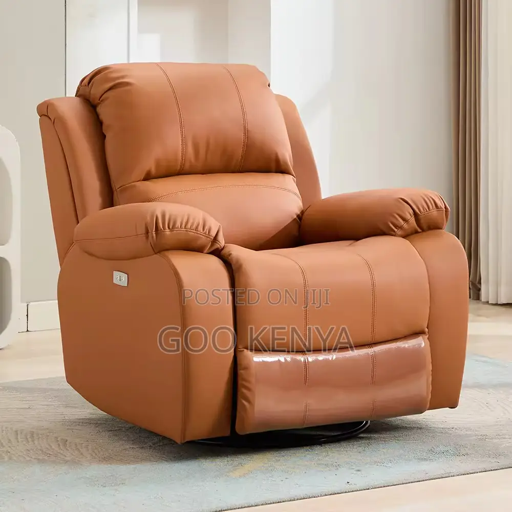 Home Sofa; Adjustable Leather Power Recliner Sofa For Relaxation