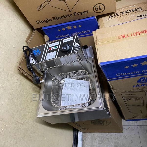 Electromate 6 Litres Stainless Steel Single Tank Electric Deep Fryer