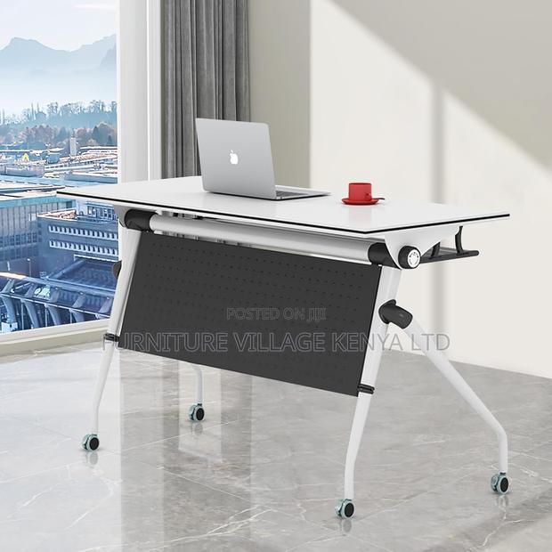 Folding Conference Table On Wheels - thumbnail 4